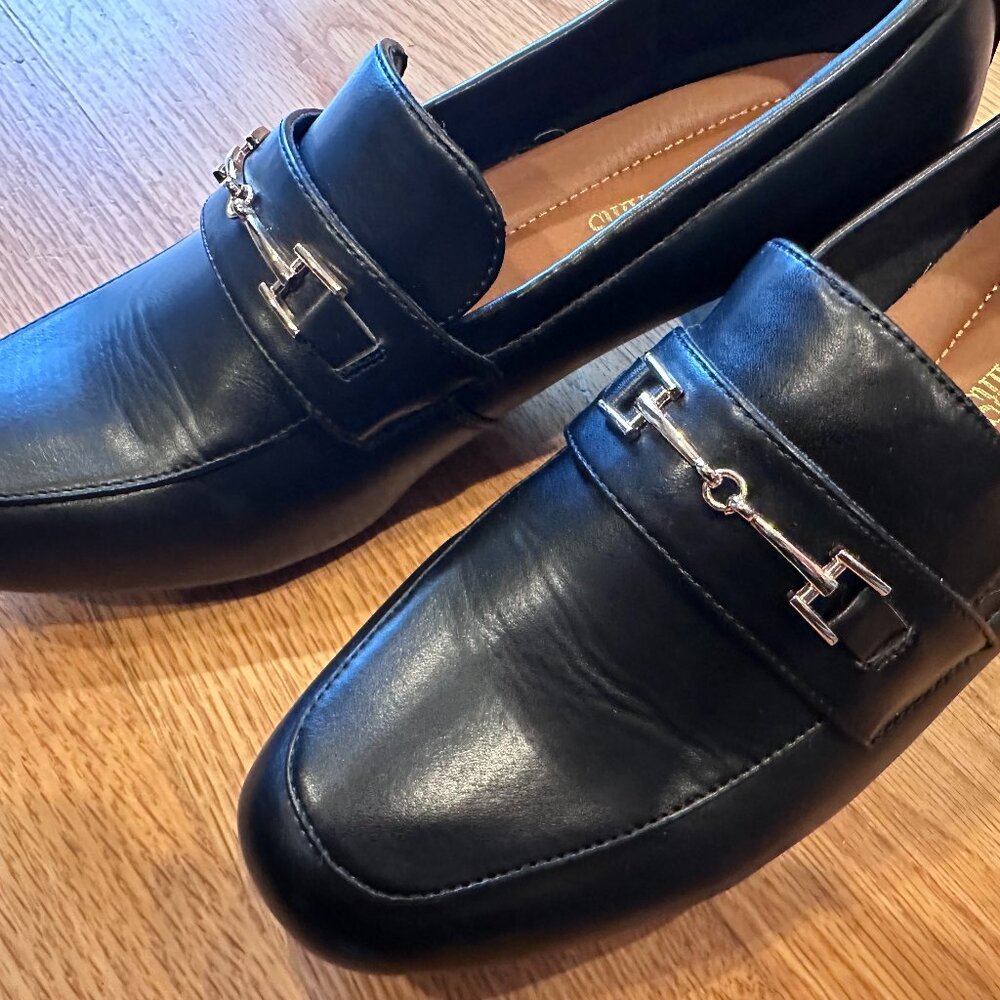 DREAM PAIRS Women's Chunky Mid Heel Loafers Comfortable Slip-On Heel Pumps Dress